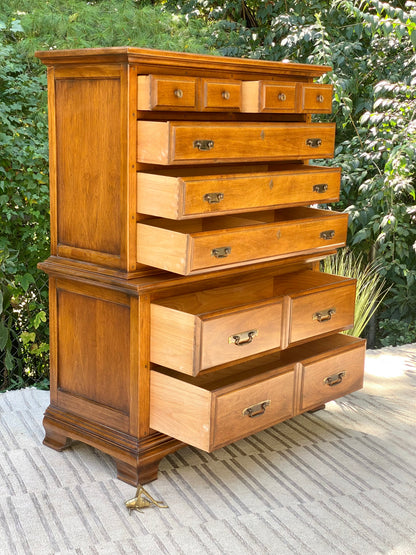 Vintage Thomasville Monterey 7 Drawer Highboy Dresser