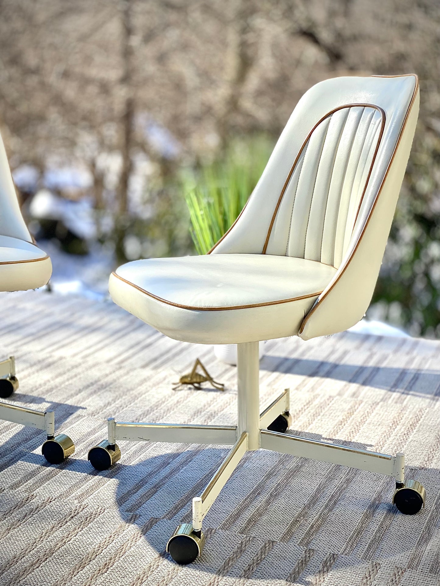 Pair of Vintage Vinyl Chairs