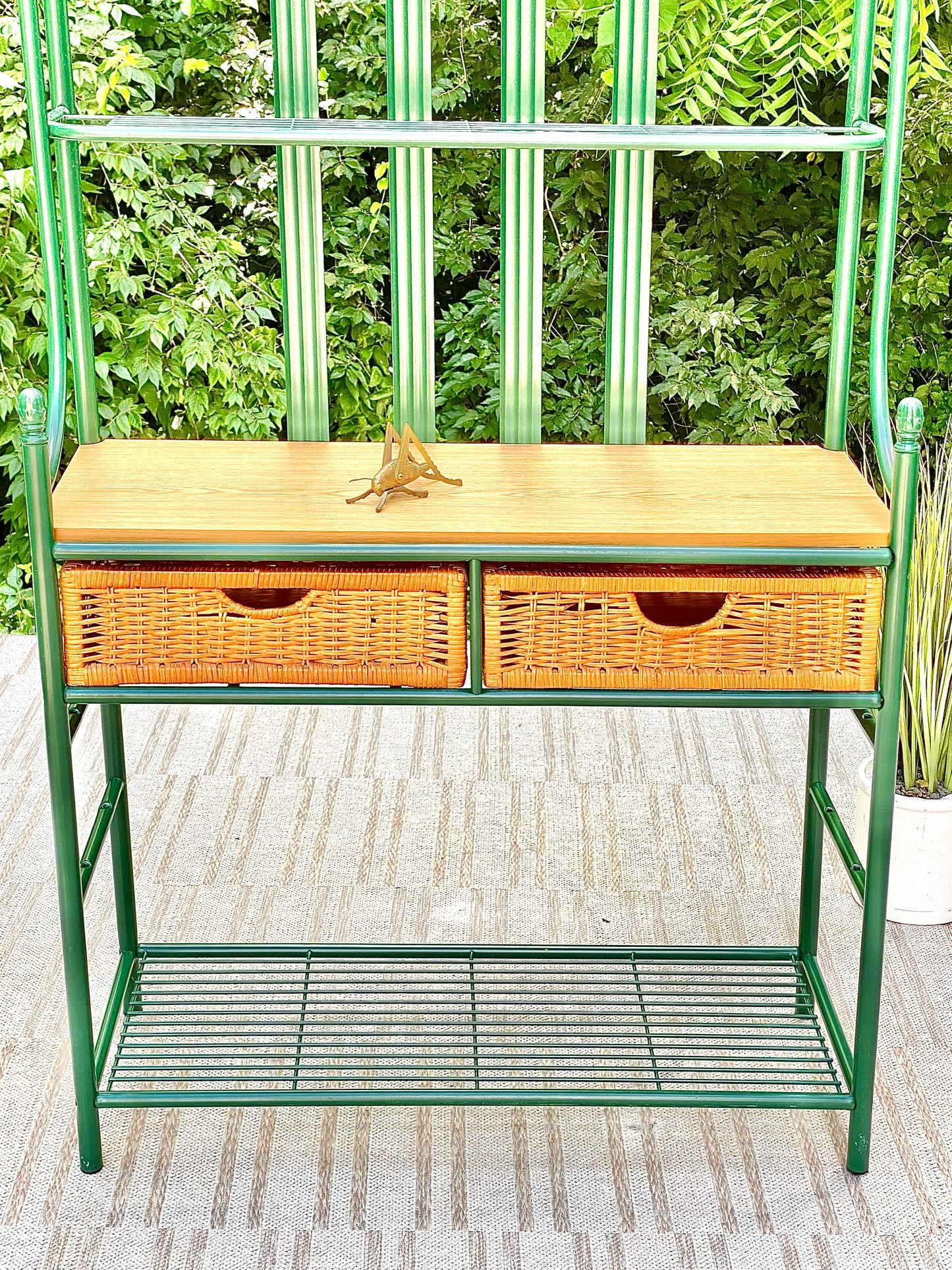 Green Metal Baker’s Rack