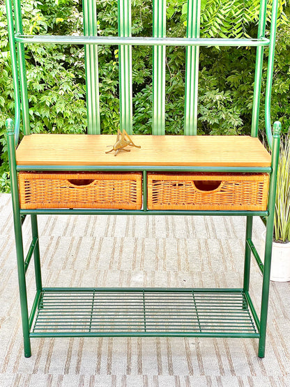 Green Metal Baker’s Rack