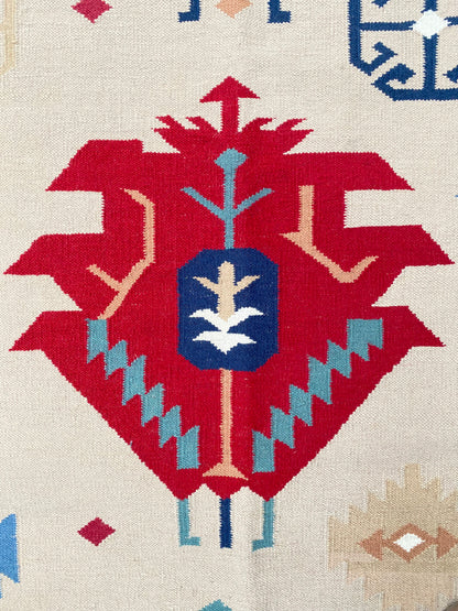 Large Native American Colorful Woven Area Rug