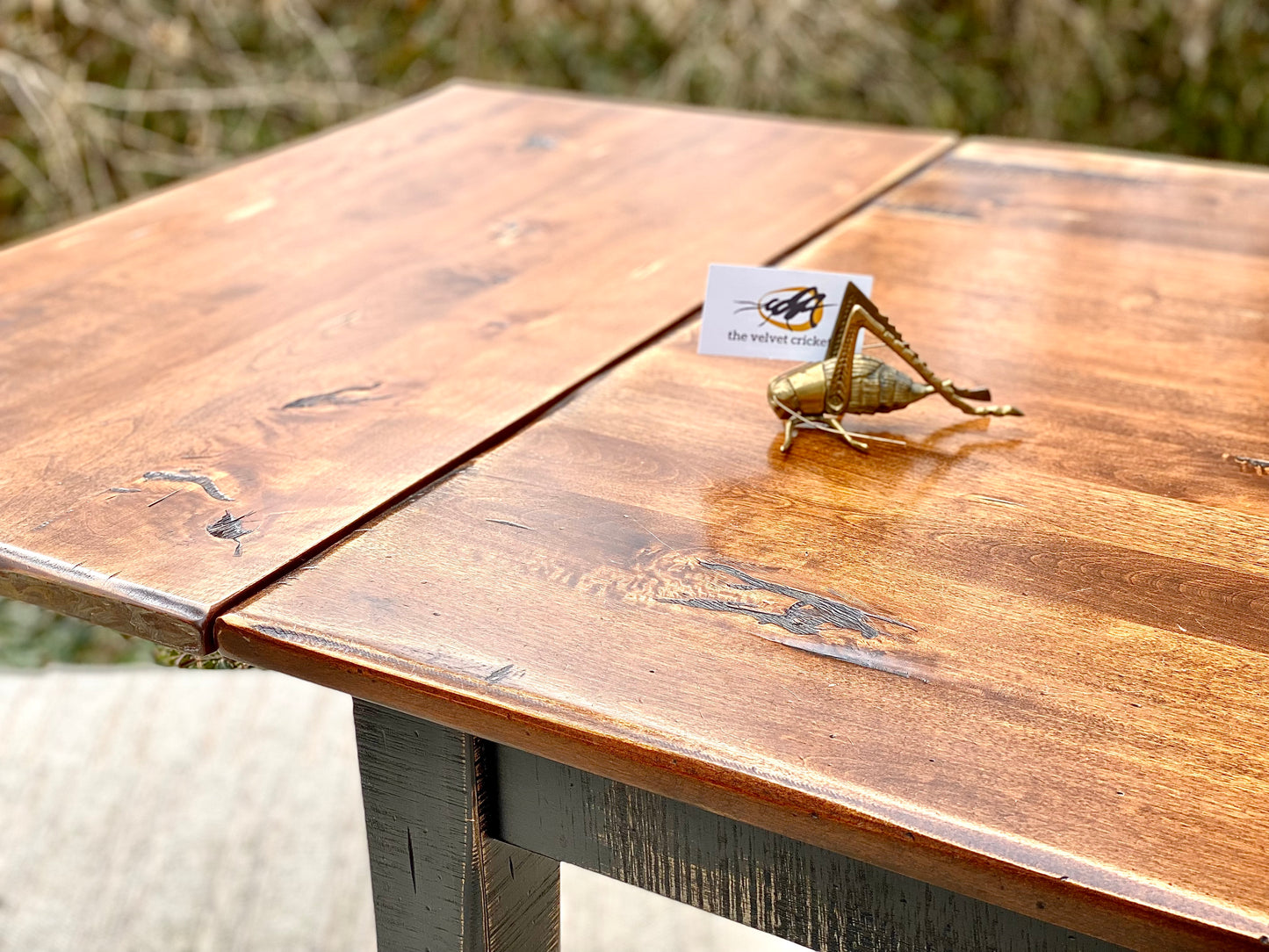 Nice Wooden Canadel Distressed Dining Table