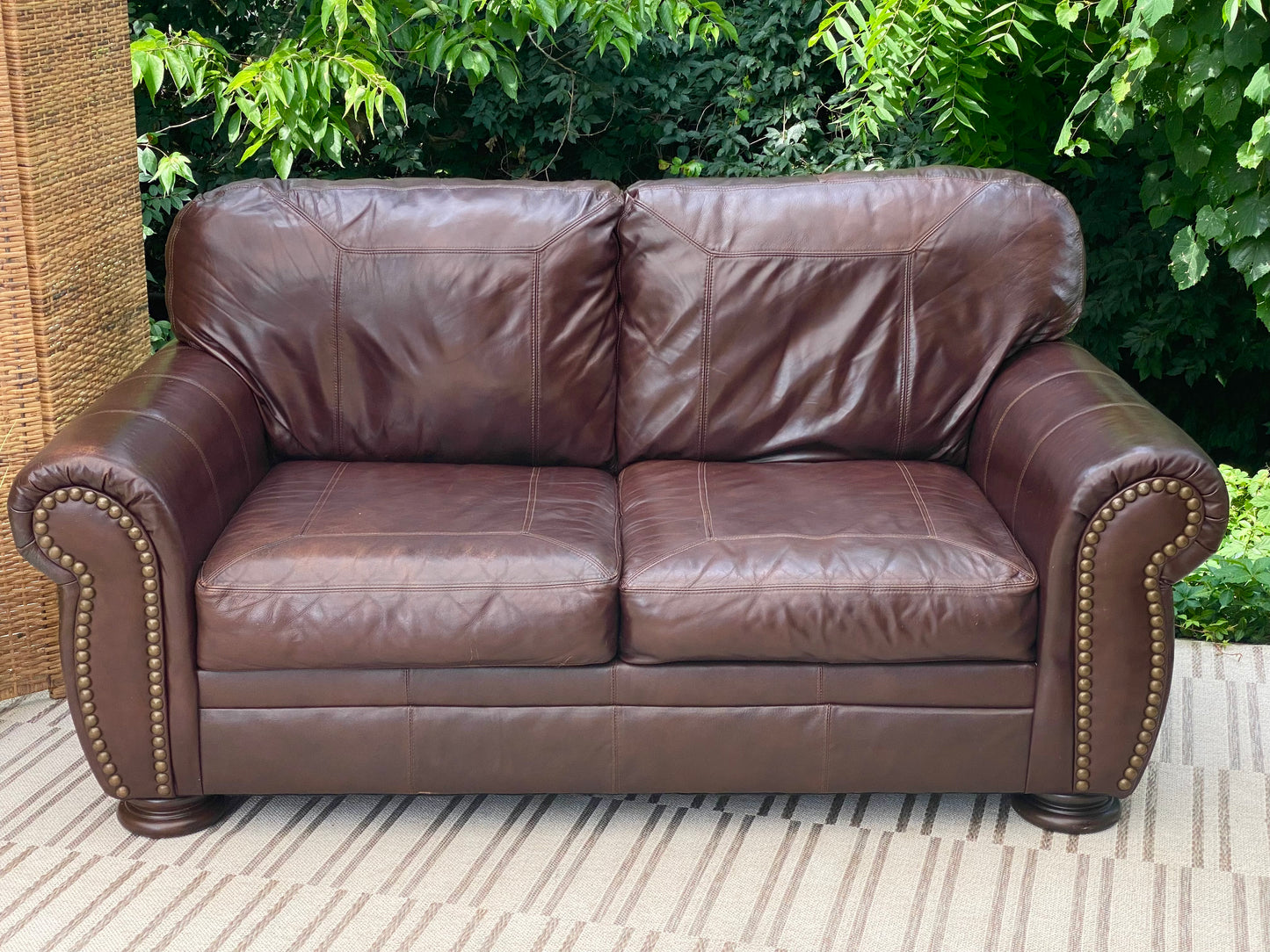 Modern Ashley Furniture Leather Loveseat