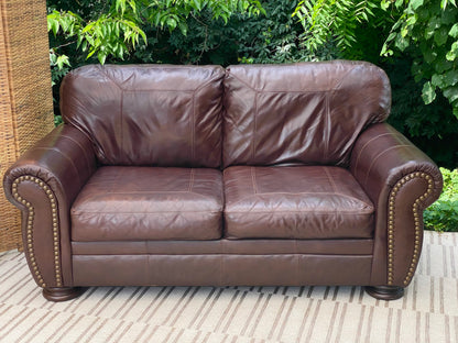 Modern Ashley Furniture Leather Loveseat