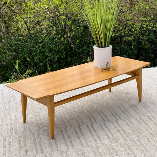 Vintage MCM Blonde Coffee Table