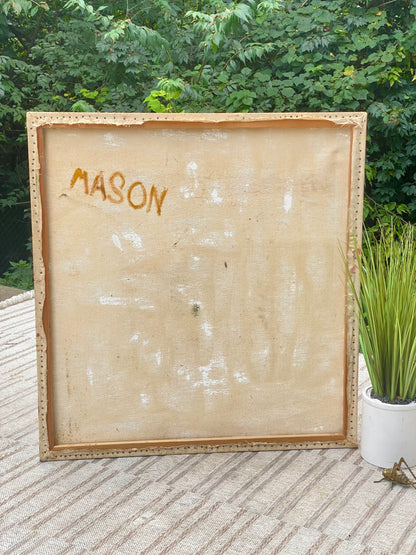 Vintage MCM Signed Abstract Artwork Painting