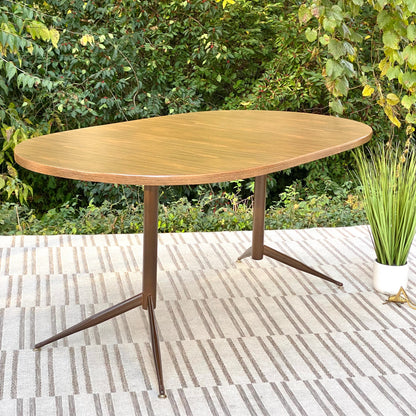 Retro Oval 1970s Dining Table