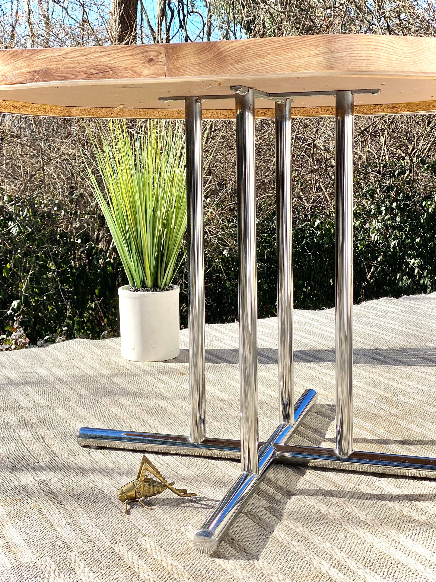 Vintage MCM Chromcraft Octagon Table