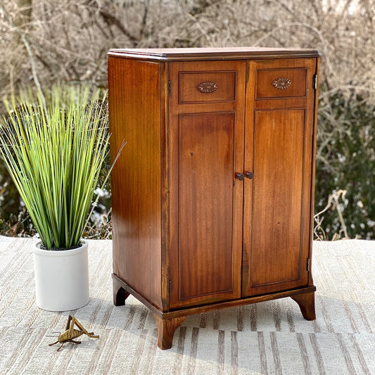 Vintage Wooden Music Accent Cabinet