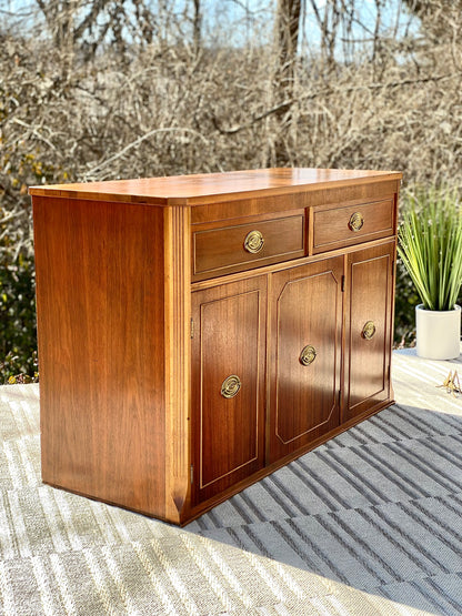 Vintage 2 Tone Mahogany Sideboard Buffet