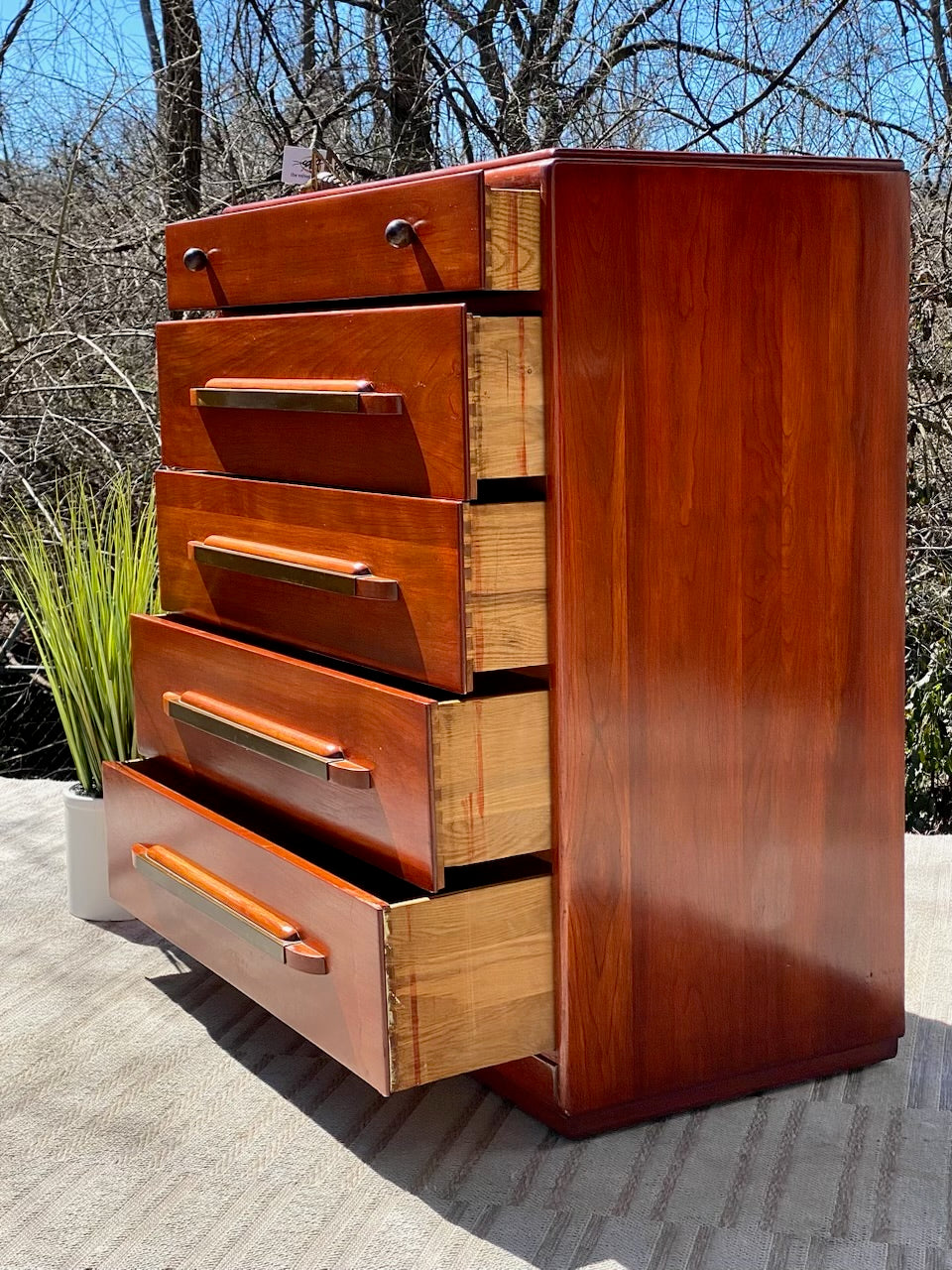 Vintage MCM Mid Century 5 Drawer Dresser