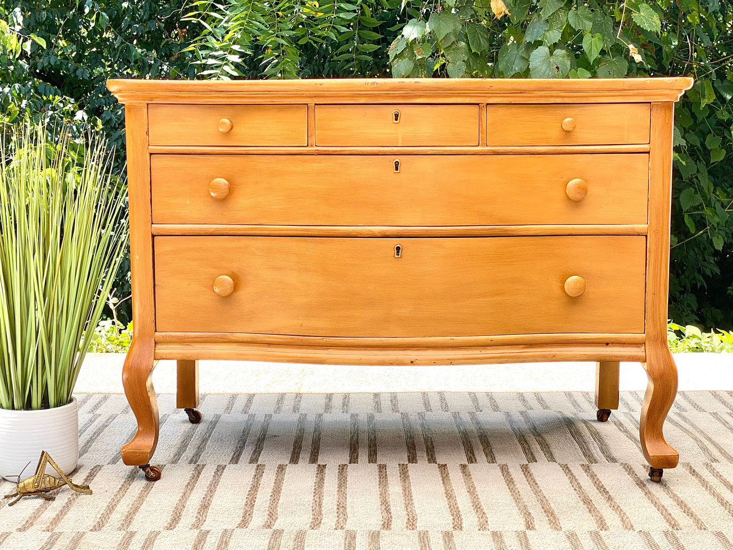 SOLD - Vintage Painted 3 Drawer Dresser