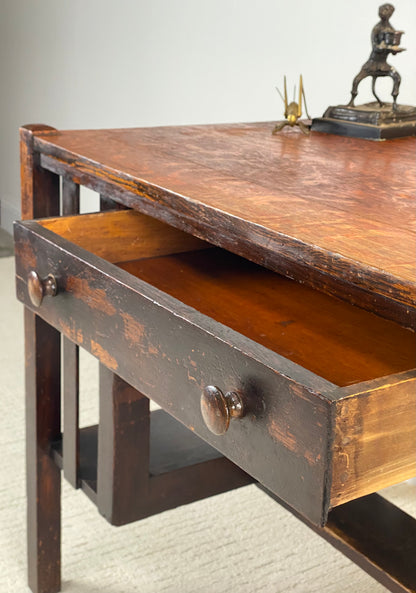 Antique Arts & Crafts Mission Oak Desk