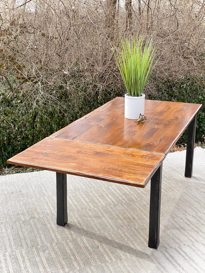 Nice Wooden Canadel Distressed Dining Table