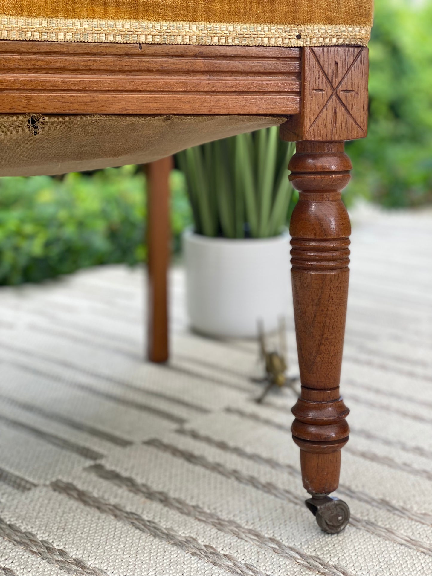 Antique Walnut Accent Chair