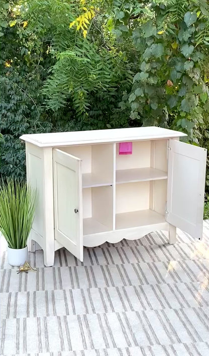 Modern White Hallway Cabinet