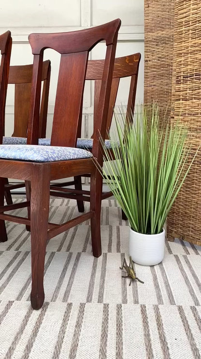 Nice Antique Set of 4 Oak Chairs