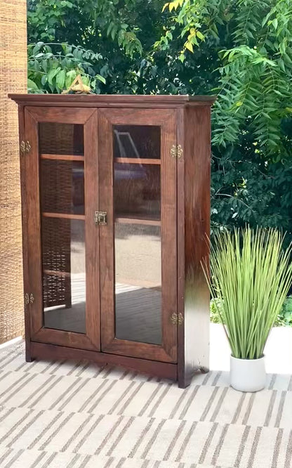 Vintage Wooden Bookcase Bookshelf