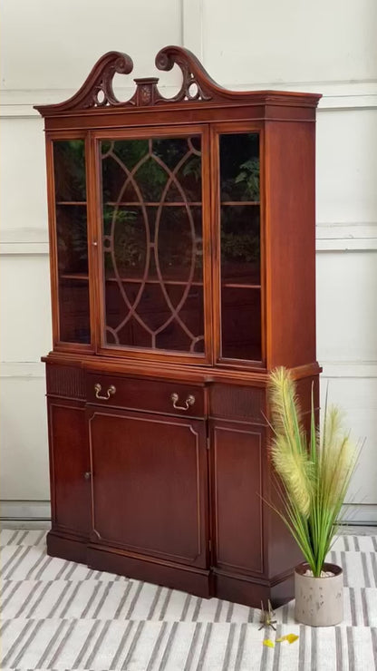 Vintage Mahogany Dining Room Hutch