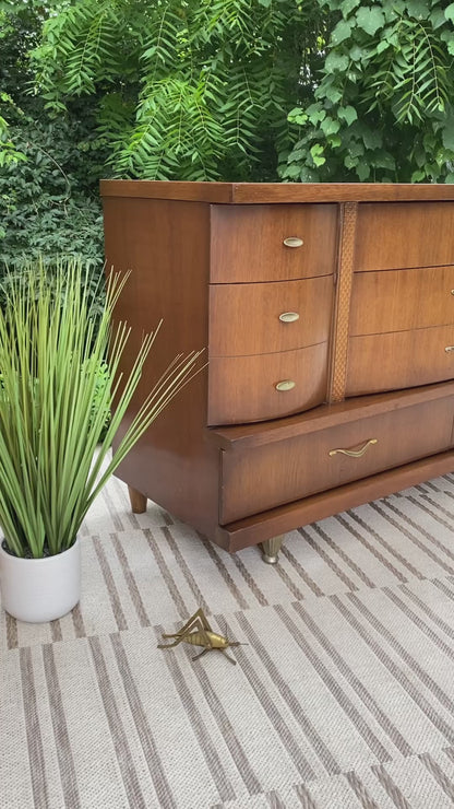 Vintage MCM Bassett Lowboy Dresser