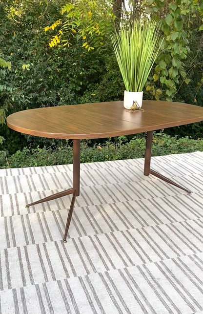 Retro Oval 1970s Dining Table