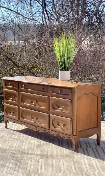 Vintage Lowboy Dresser & Nightstand