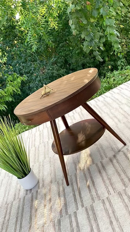 Retro MCM Mersman 2 Tier Side Table