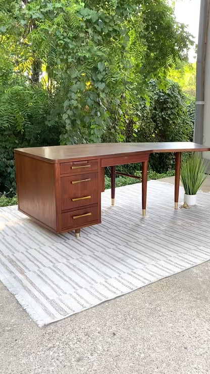 Vintage MCM Jasper Office Desk