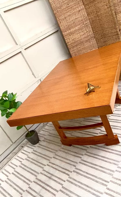 Vintage MCM Oak Dining Table