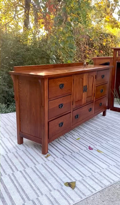 Arts & Crafts Style Kincaid Long Dresser