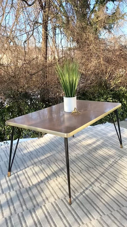 Vintage Formica Top Industrial Table