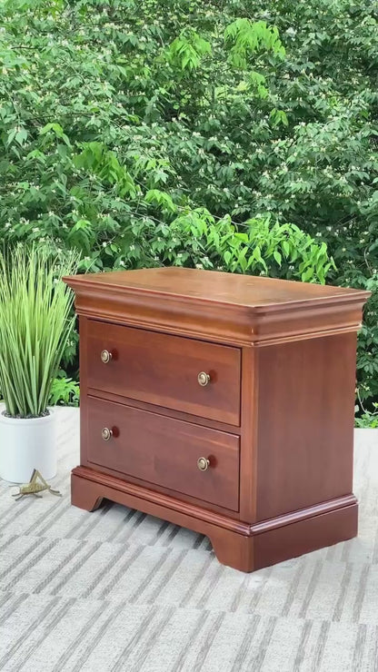 Wooden Stanley 2 Drawer Nightstand