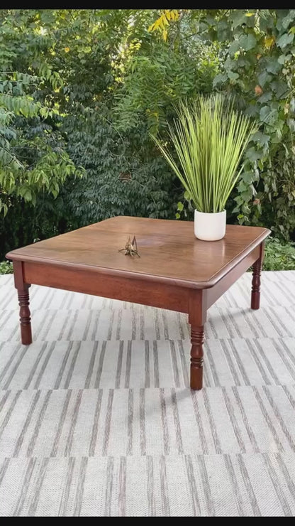 Vintage Farmhouse Wood Coffee Table