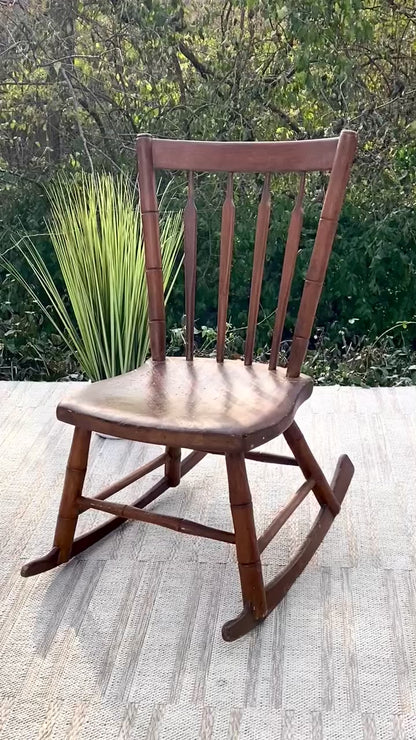 Vintage Wooden Accet Chair