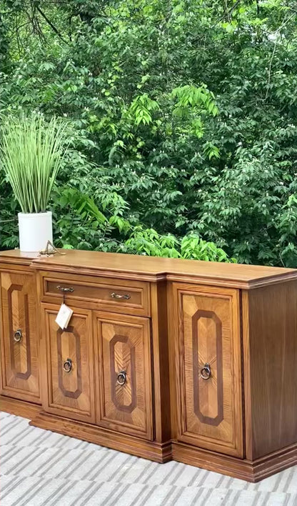 Arcese Brothers Wooden Sideboard Credenza