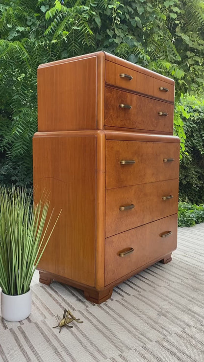 Vintage Art Deco 5 Drawer Dresser