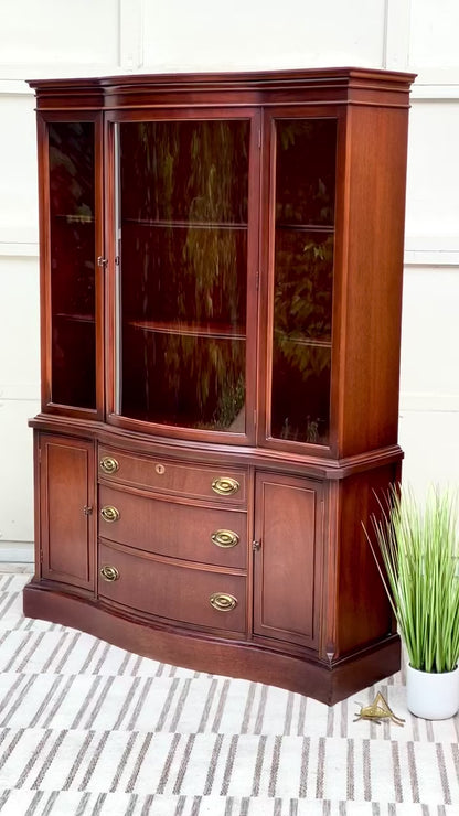 Vintage Bassett Wooden Hutch Display