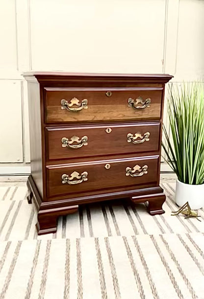 Nice Wooden 3 Drawer Side Table