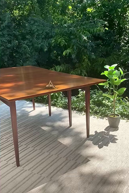 Retro MCM Solid Mahogany Dining Table