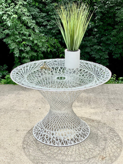Vintage MCM Woodard Fiberglass Patio Table - Indoor/Outdoor Furniture