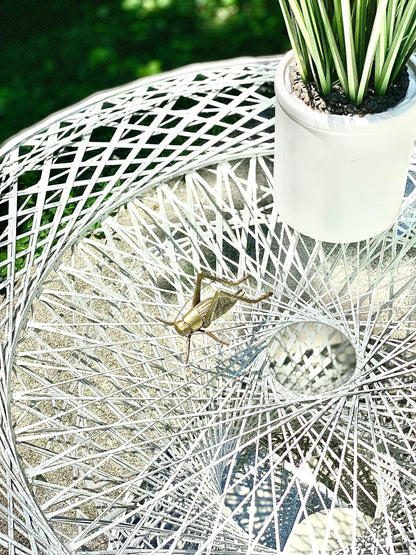 Vintage MCM Woodard Fiberglass Patio Table - Indoor/Outdoor Furniture