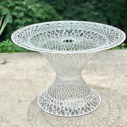 Vintage MCM Woodard Fiberglass Patio Table - Indoor/Outdoor Furniture